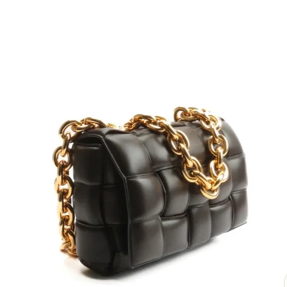 Bottega Veneta Cassette Chain Bag - Chocolate